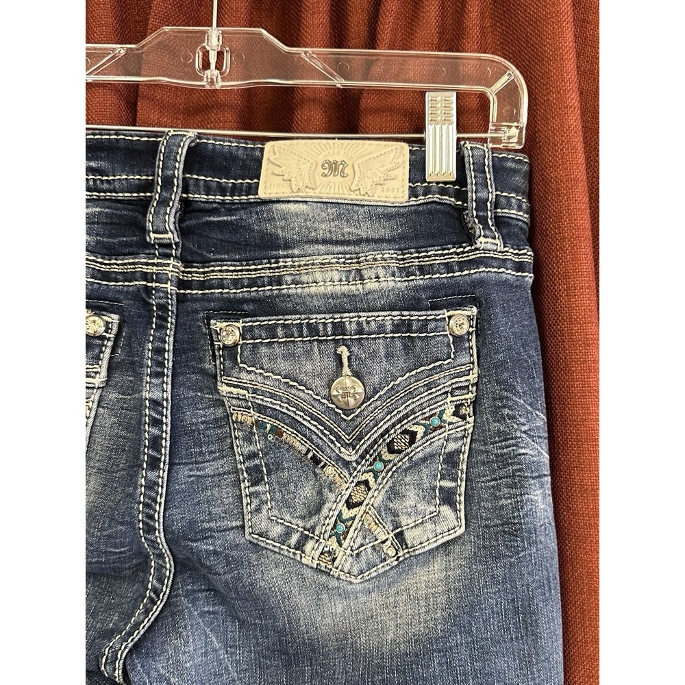 Miss Me style m3444b75 Mid Rise Boot Denim Jeans 30x32